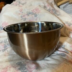 Elegant Silver Mixing Bowl